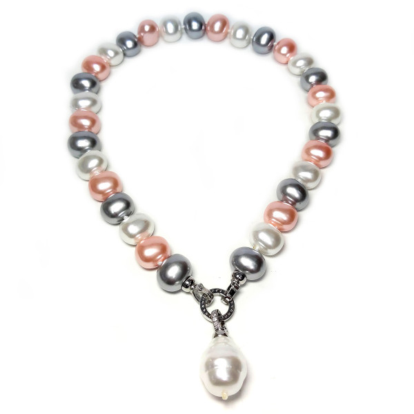 Бусы из жемчуга Majorica №60-3GE Бусы из жемчуга Majorica №60-3GE