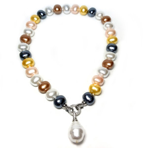 Бусы из жемчуга Majorica №60-4GE