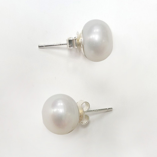 Пусеты из жемчуга №1015