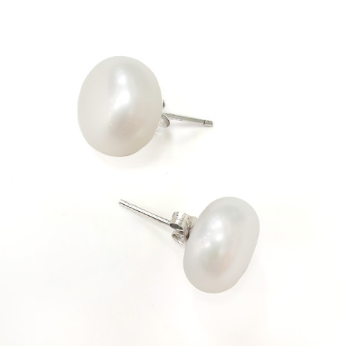 Пусеты из жемчуга №30