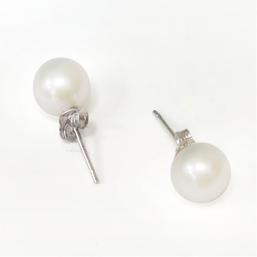 Пусеты из жемчуга №32