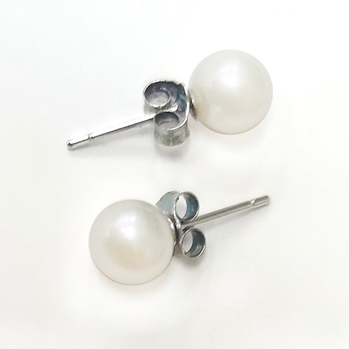 Пусеты из жемчуга №35