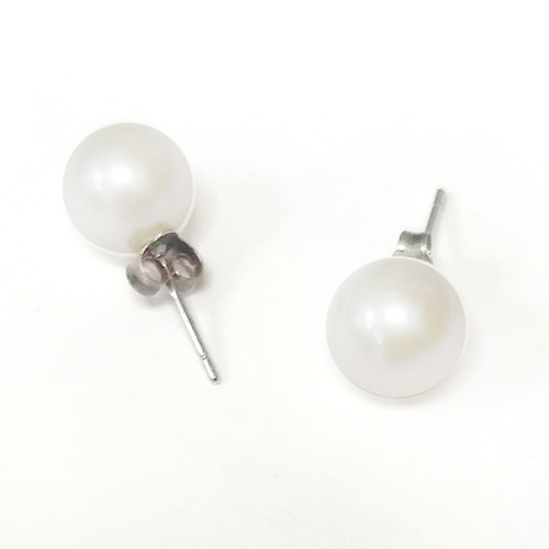 Пусеты из жемчуга №37