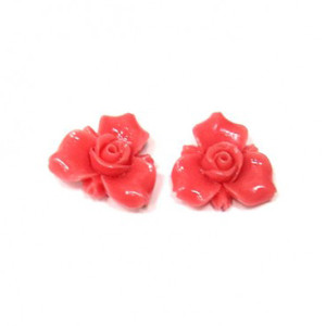 Пусеты из коралла №10-1B