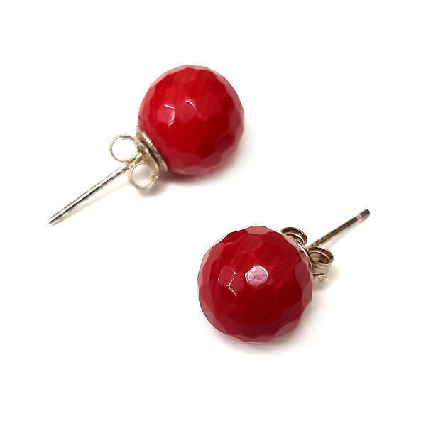 Пусеты из коралла №1506-A Пусеты из коралла №1506-A