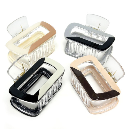 Заколка-краб для волос акриловая №2503