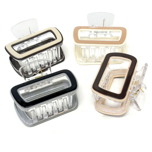 Заколка-краб для волос акриловая №2504