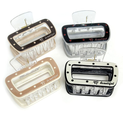 Заколка-краб для волос акриловая №2506