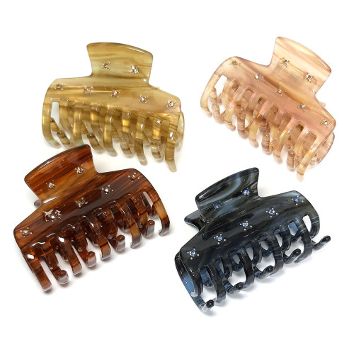 Заколка-краб для волос акриловая №2516