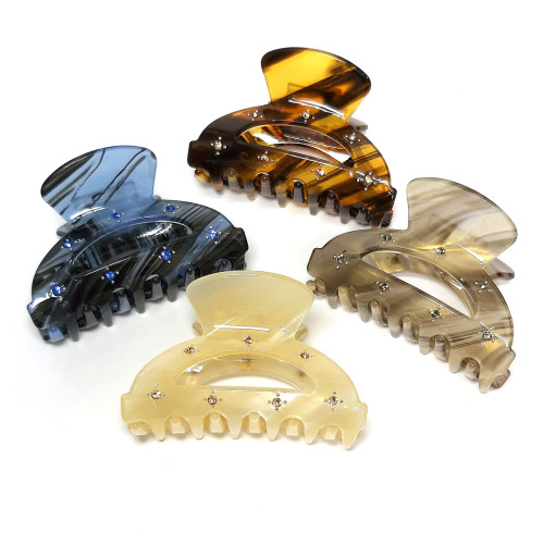 Заколка-краб для волос акриловая №2518