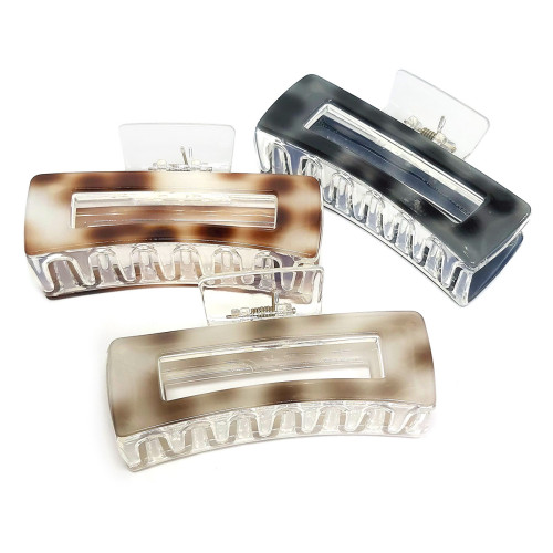 Заколка-краб для волос акриловая №2519