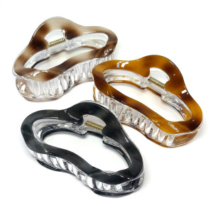 Заколка-краб для волос акриловая №2527