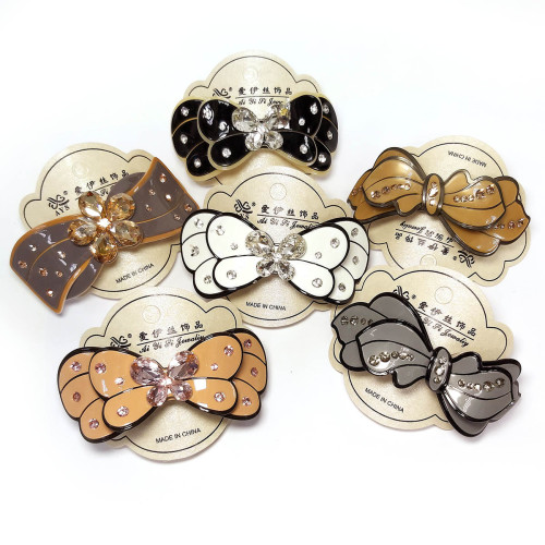 Заколка для волос акриловая №2530