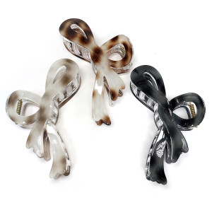 Заколка-краб для волос акриловая №2533