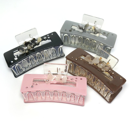 Заколка-краб для волос акриловая №2540