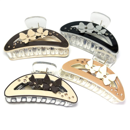 Заколка-краб для волос акриловая №2541