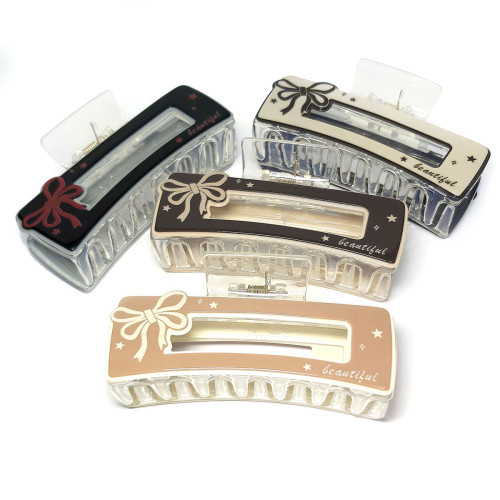 Заколка-краб для волос акриловая №2543