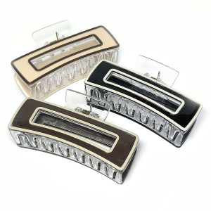 Заколка-краб для волос акриловая №2545