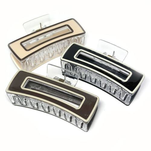 Заколка-краб для волос акриловая №2545