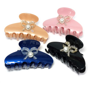 Заколка-краб для волос акриловая №2546