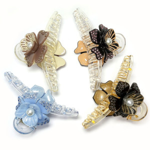 Заколка-краб для волос акриловая №2547