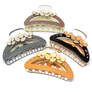 Заколка-краб для волос акриловая №2551