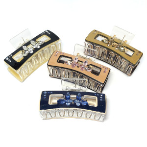 Заколка-краб для волос акриловая №2552