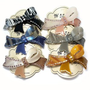 Заколка для волос акриловая №2553