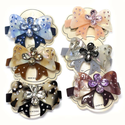 Заколка для волос акриловая №2554