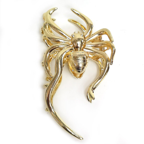 Заколка-краб для волос металлическая №230021-2