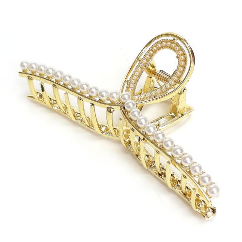 Заколка-краб для волос металлическая №230024