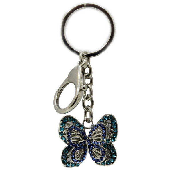 Брелок со стразами "Бабочка" №657 Брелок со стразами "Бабочка" №657