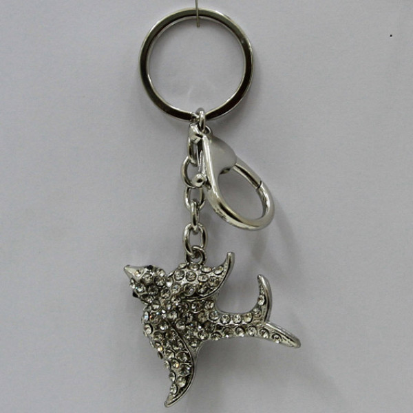 Брелок со стразами "Ласточка" №1972 Брелок со стразами "Ласточка" №1972