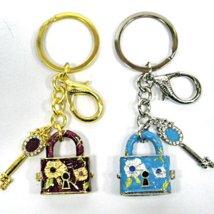 Брелок со стразами "Замок" №1557