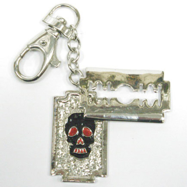 Брелок со стразами "Лезвие" №418 Брелок со стразами "Лезвие" №418