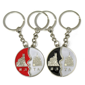Брелок двойной металлический "Ялта" №№174