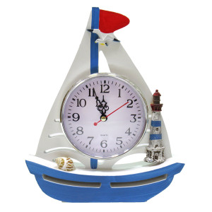 Часы настольные "Морская тема Парусник" №242DB