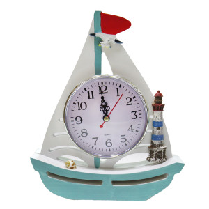 Часы настольные "Морская тема Парусник" №242DB