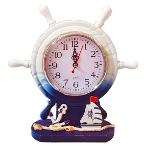 Часы настольные "Морская тема Штурвал" №A972