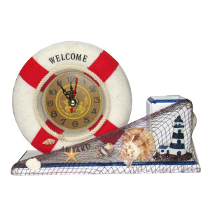 Часы настольные "Спасательный круг" №CB2215-1B