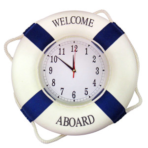 Часы настенные "Морская тема Спасательный круг" №LB45A