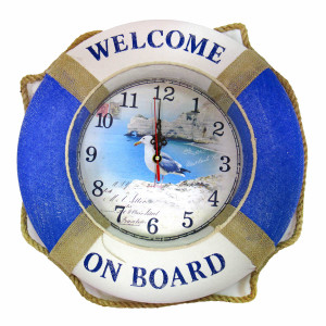Часы настенные "Морская тема Спасательный круг №Q40