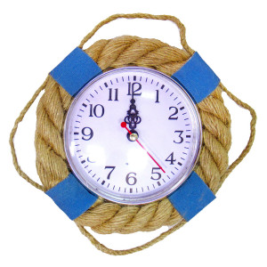 Часы настенные "Морская тема Спасательный круг" №ZB1012