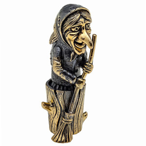 Фигурка из бронзы "Баба Яга" без подставки №1104-1