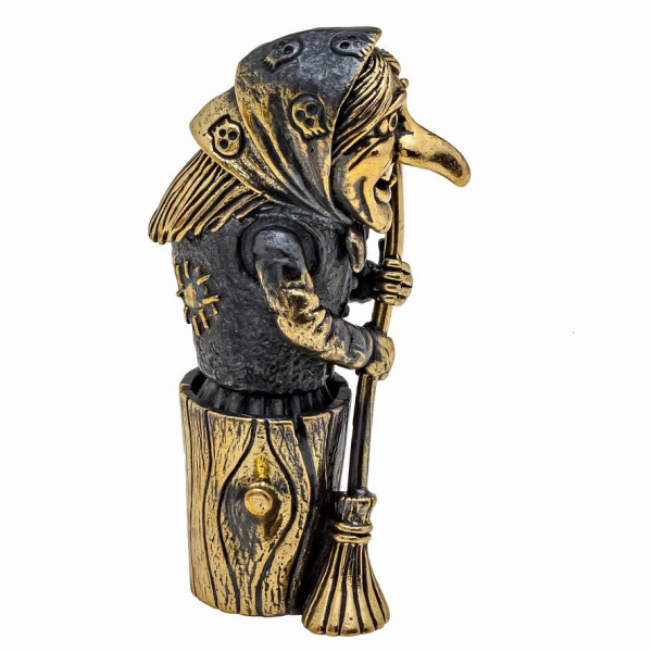 Фигурка из бронзы "Баба Яга" без подставки №1104-1