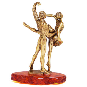 Фигурка из бронзы и янтаря "Балет" №1369