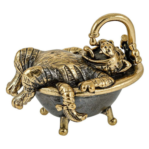 Фигурка из бронзы "Кот. Я счастлив" №3226-1