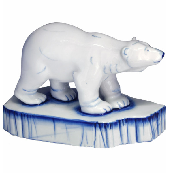 Фигурка Гжель "Белый медведь" №CHS005 Фигурка Гжель "Белый медведь" №CHS005