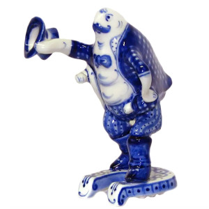 Фигурка Гжель "Блоха" №CHS033