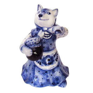 Фигурка Гжель "Лисичка" №CHS090